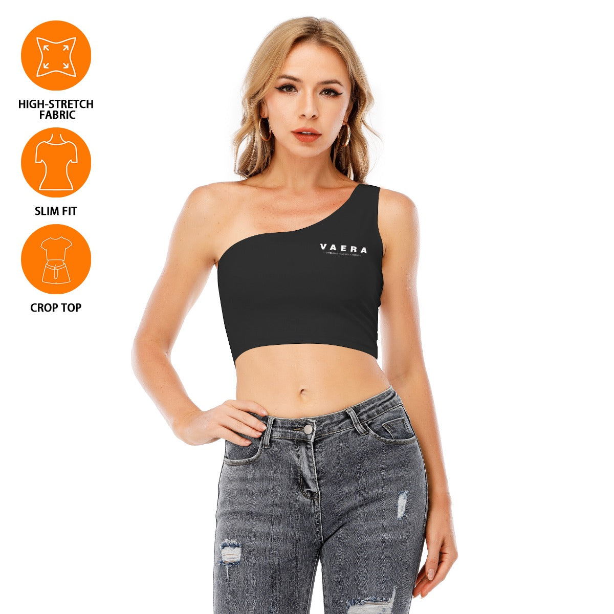 Zarin One-Shoulder Crop